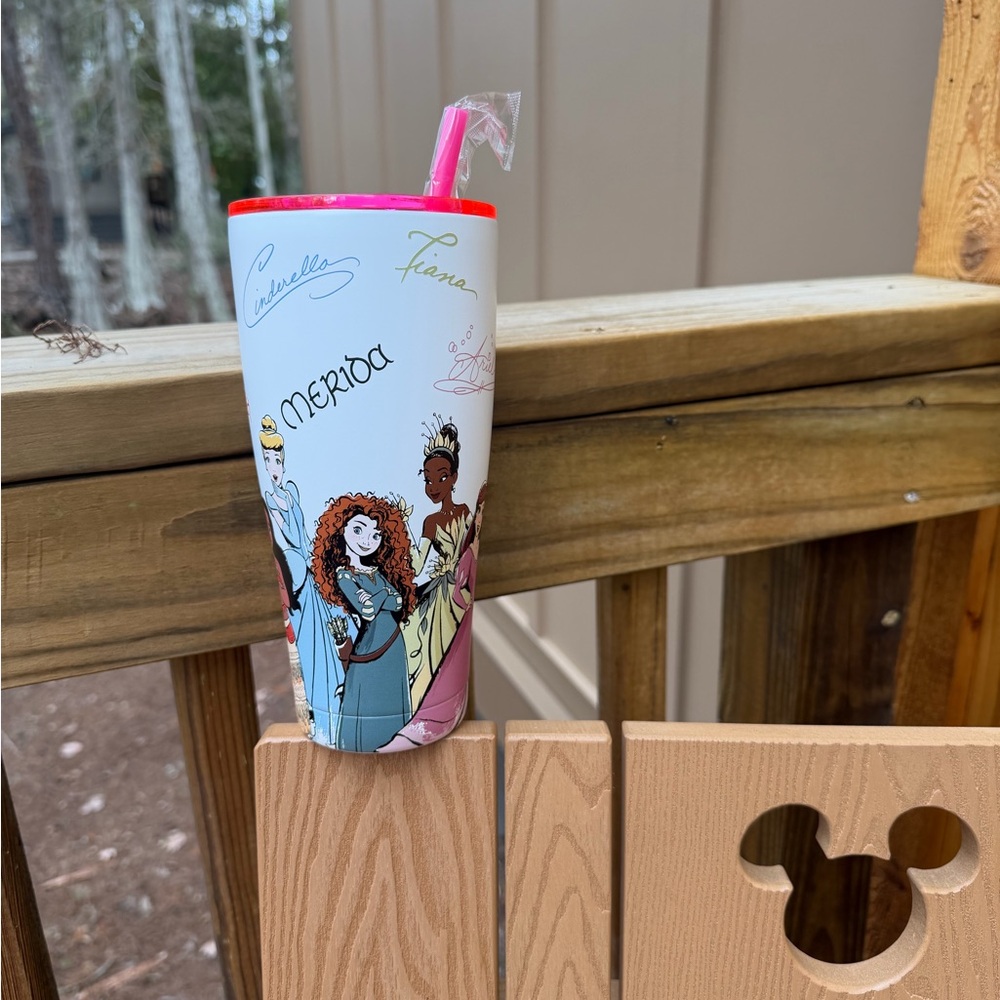 Disney Princess Tumbler with Princess Signatures